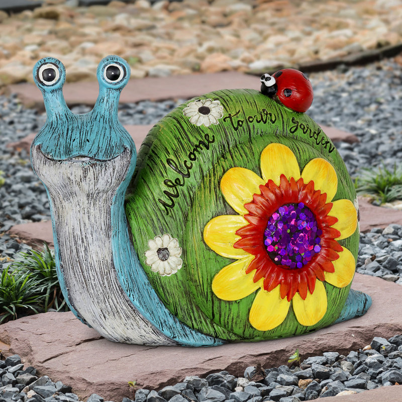outdoor snail statue